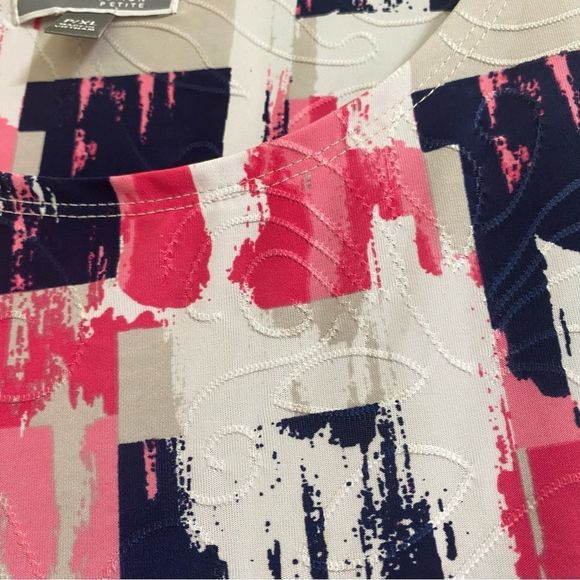 JM Collection Women’s top short sleeve size XLP - Picture 4 of 4